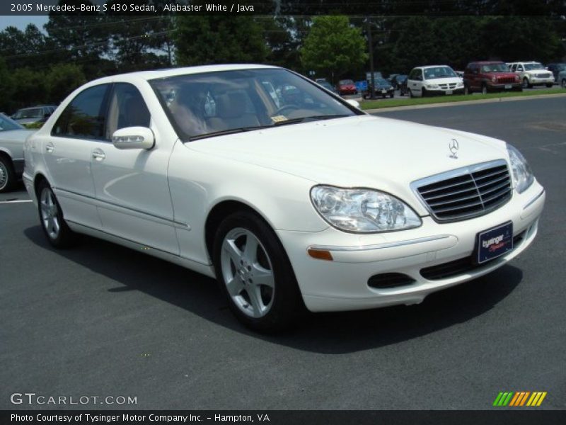 Alabaster White / Java 2005 Mercedes-Benz S 430 Sedan