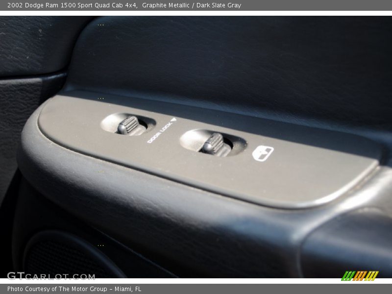 Graphite Metallic / Dark Slate Gray 2002 Dodge Ram 1500 Sport Quad Cab 4x4