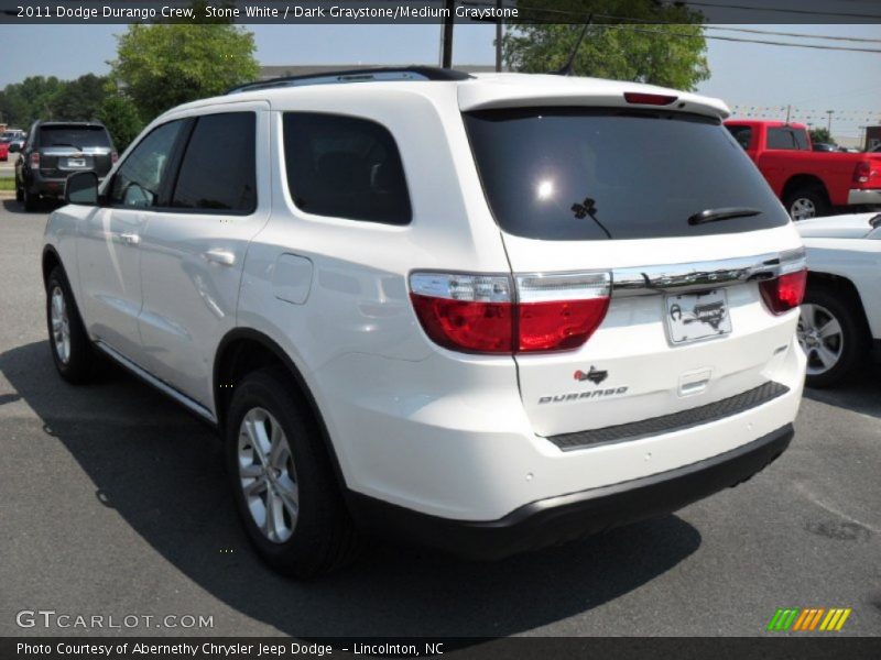 Stone White / Dark Graystone/Medium Graystone 2011 Dodge Durango Crew
