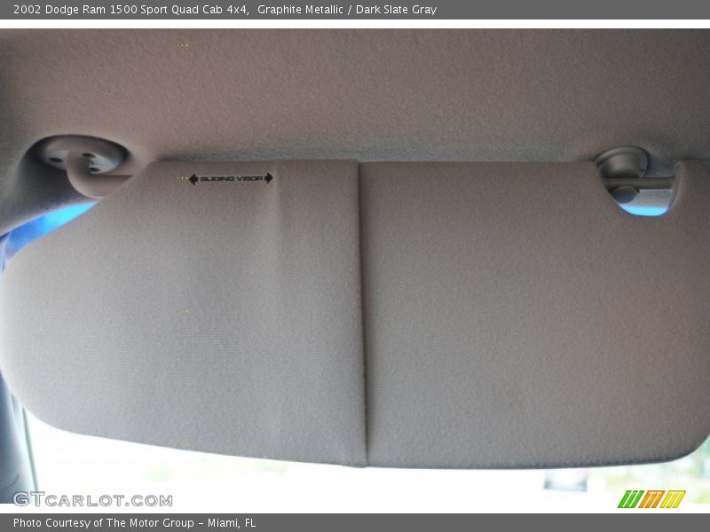 Graphite Metallic / Dark Slate Gray 2002 Dodge Ram 1500 Sport Quad Cab 4x4