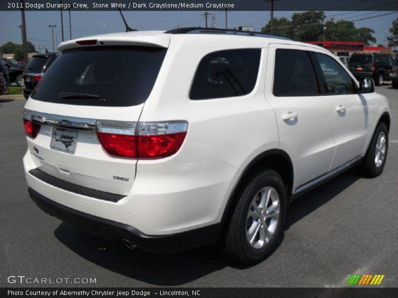 Stone White / Dark Graystone/Medium Graystone 2011 Dodge Durango Crew
