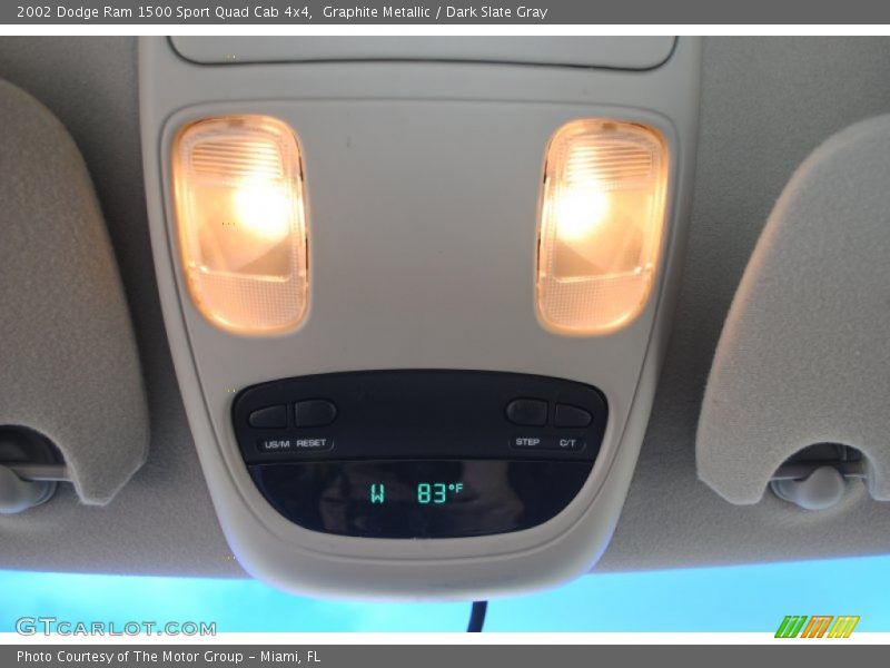 Graphite Metallic / Dark Slate Gray 2002 Dodge Ram 1500 Sport Quad Cab 4x4