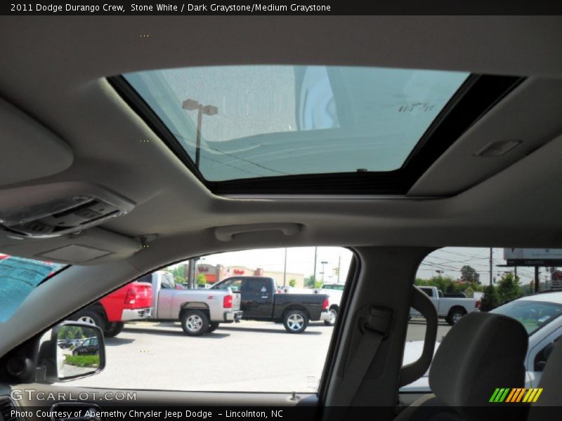 Stone White / Dark Graystone/Medium Graystone 2011 Dodge Durango Crew