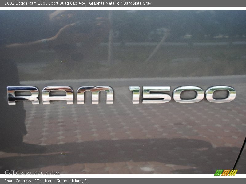 Graphite Metallic / Dark Slate Gray 2002 Dodge Ram 1500 Sport Quad Cab 4x4