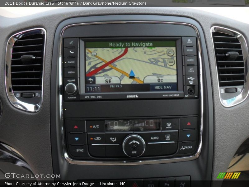 Navigation of 2011 Durango Crew