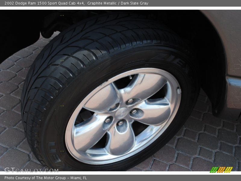 Graphite Metallic / Dark Slate Gray 2002 Dodge Ram 1500 Sport Quad Cab 4x4