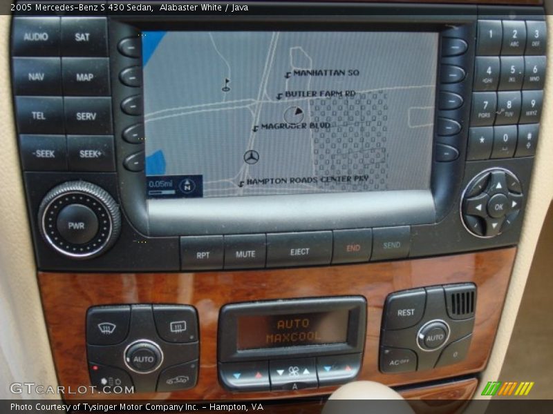 Navigation of 2005 S 430 Sedan