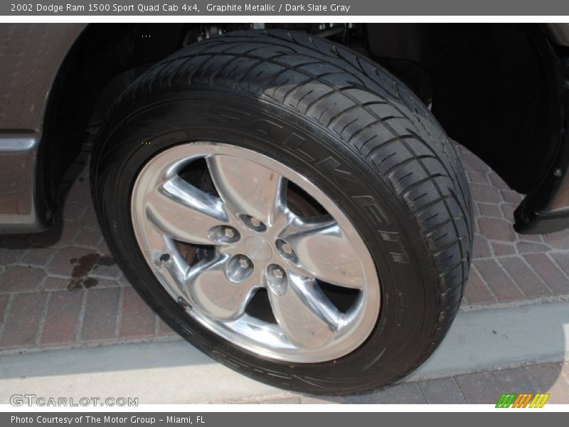 Graphite Metallic / Dark Slate Gray 2002 Dodge Ram 1500 Sport Quad Cab 4x4