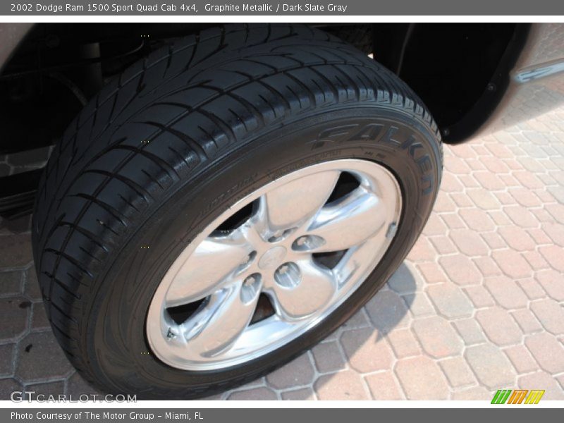 Graphite Metallic / Dark Slate Gray 2002 Dodge Ram 1500 Sport Quad Cab 4x4