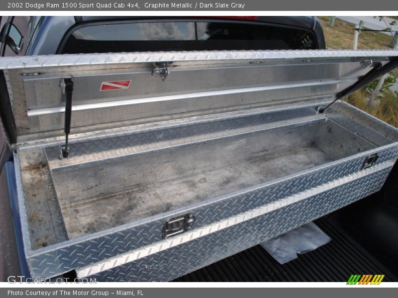 Graphite Metallic / Dark Slate Gray 2002 Dodge Ram 1500 Sport Quad Cab 4x4