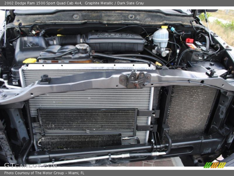 Graphite Metallic / Dark Slate Gray 2002 Dodge Ram 1500 Sport Quad Cab 4x4