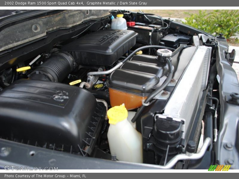 Graphite Metallic / Dark Slate Gray 2002 Dodge Ram 1500 Sport Quad Cab 4x4