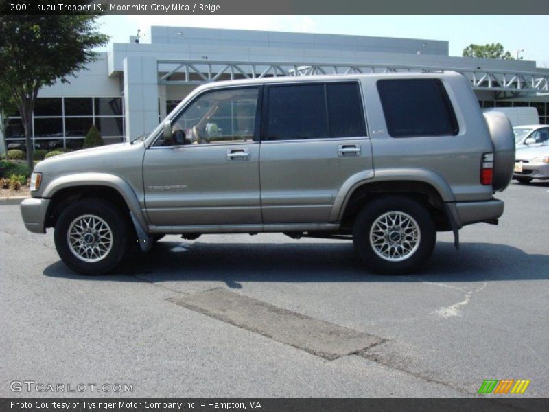 Moonmist Gray Mica / Beige 2001 Isuzu Trooper LS