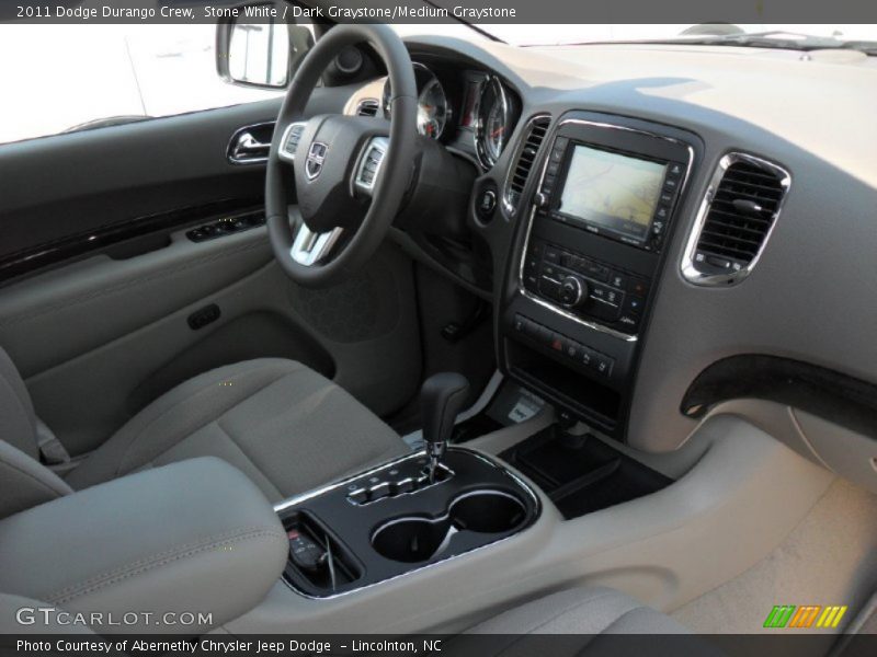 Stone White / Dark Graystone/Medium Graystone 2011 Dodge Durango Crew