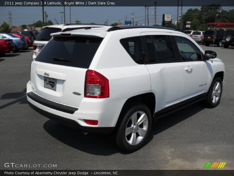 Bright White / Dark Slate Gray 2011 Jeep Compass 2.4 Latitude