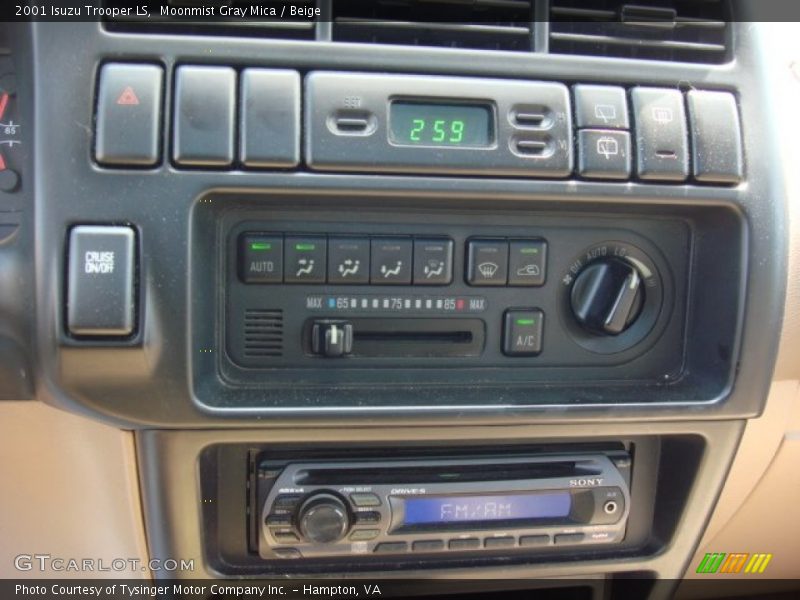 Controls of 2001 Trooper LS