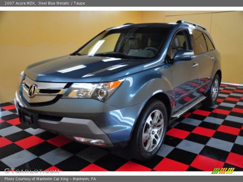 Steel Blue Metallic / Taupe 2007 Acura MDX