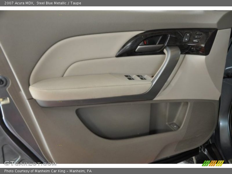 Steel Blue Metallic / Taupe 2007 Acura MDX