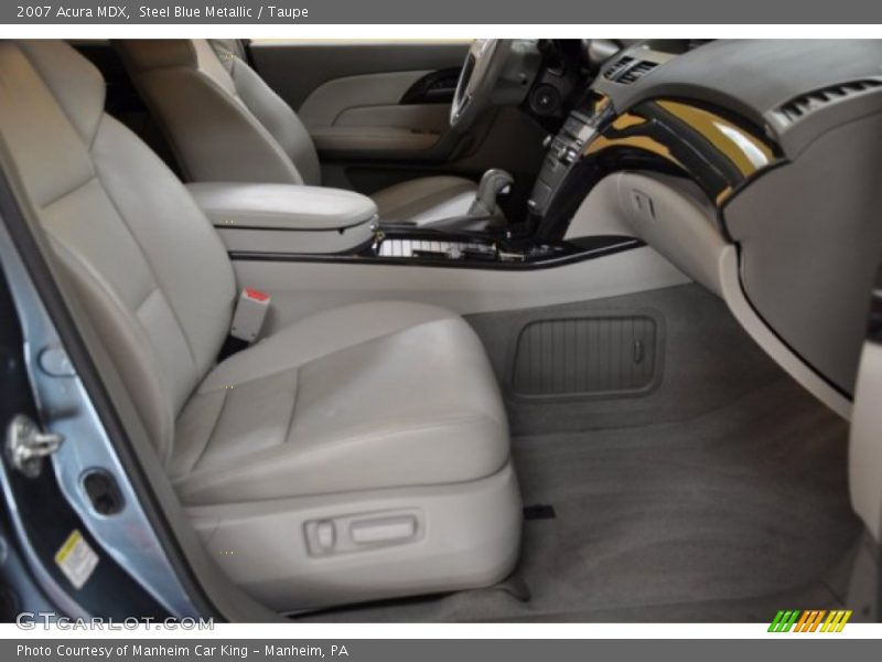 Steel Blue Metallic / Taupe 2007 Acura MDX