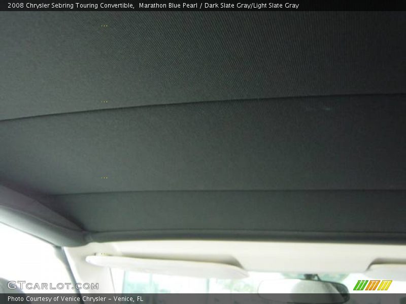Marathon Blue Pearl / Dark Slate Gray/Light Slate Gray 2008 Chrysler Sebring Touring Convertible