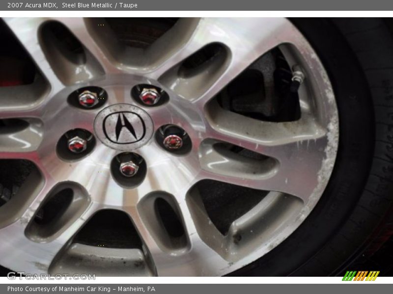 Steel Blue Metallic / Taupe 2007 Acura MDX