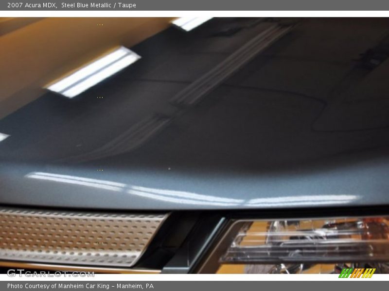 Steel Blue Metallic / Taupe 2007 Acura MDX