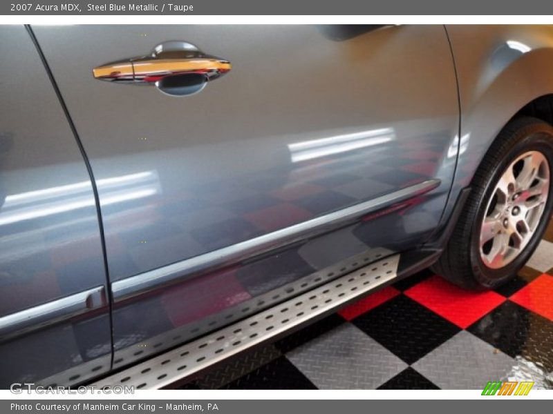 Steel Blue Metallic / Taupe 2007 Acura MDX