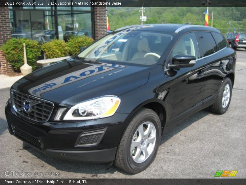 Black Sapphire Metallic / Sandstone Beige 2011 Volvo XC60 3.2