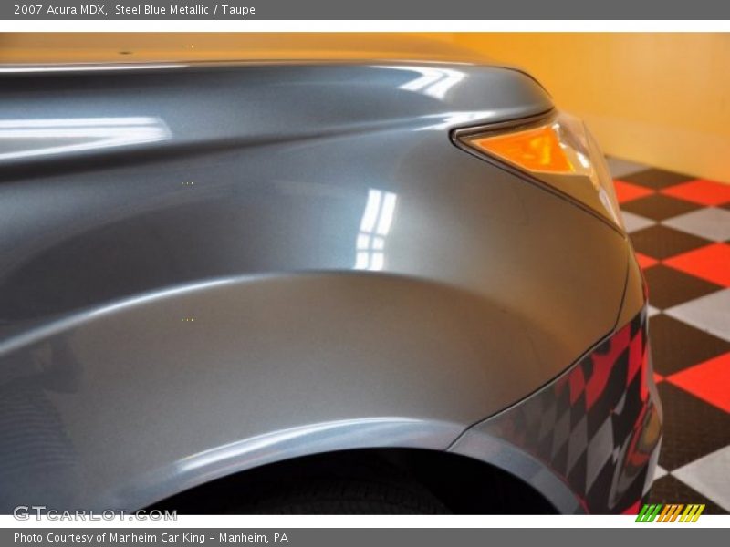 Steel Blue Metallic / Taupe 2007 Acura MDX