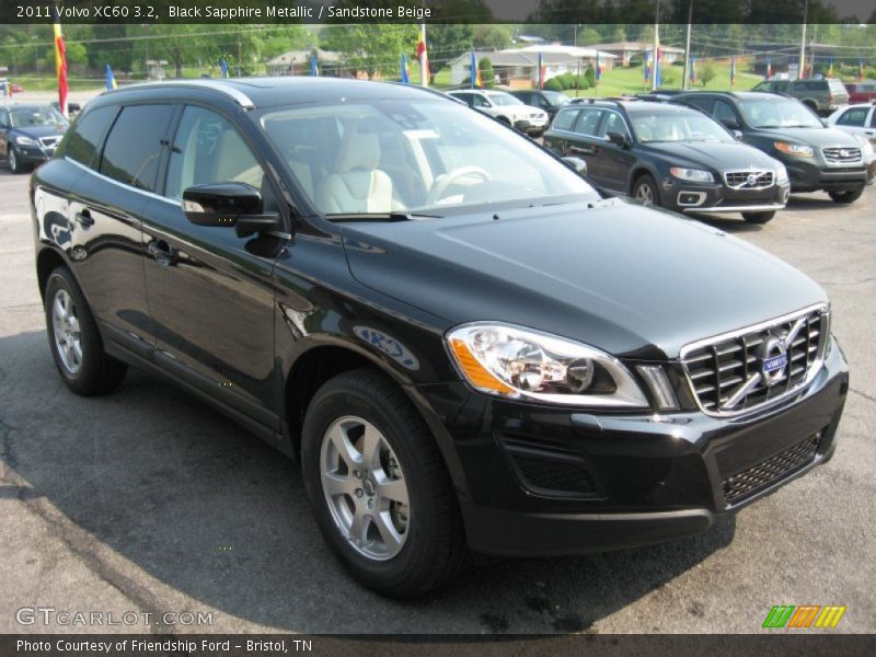 Black Sapphire Metallic / Sandstone Beige 2011 Volvo XC60 3.2