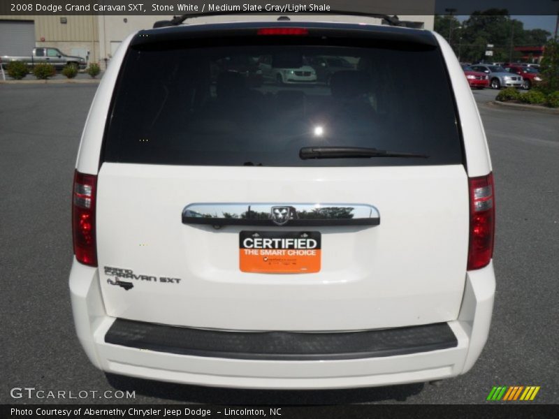 Stone White / Medium Slate Gray/Light Shale 2008 Dodge Grand Caravan SXT