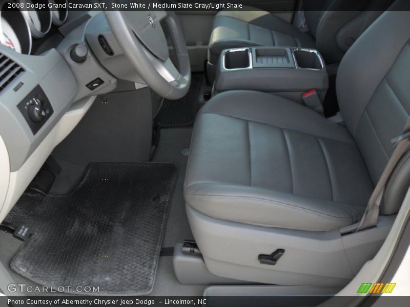 Stone White / Medium Slate Gray/Light Shale 2008 Dodge Grand Caravan SXT