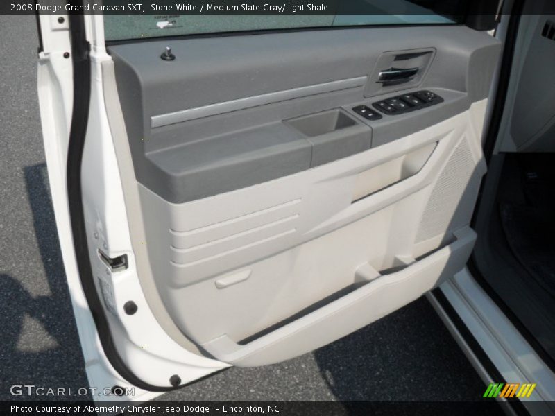 Stone White / Medium Slate Gray/Light Shale 2008 Dodge Grand Caravan SXT