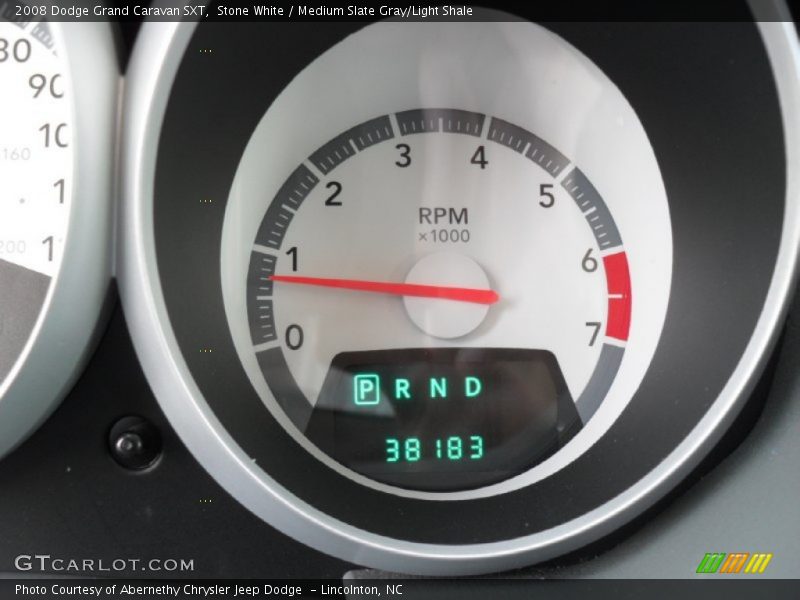 Stone White / Medium Slate Gray/Light Shale 2008 Dodge Grand Caravan SXT