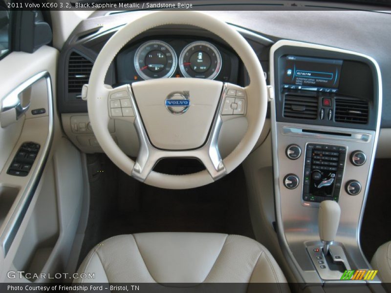 Black Sapphire Metallic / Sandstone Beige 2011 Volvo XC60 3.2