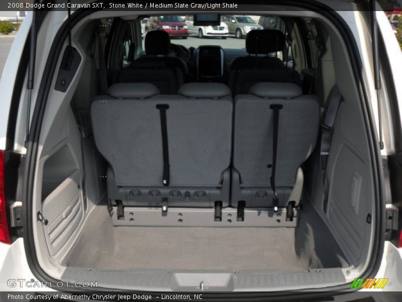 Stone White / Medium Slate Gray/Light Shale 2008 Dodge Grand Caravan SXT