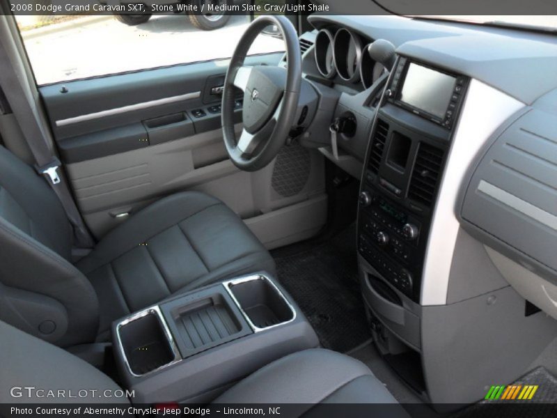 Stone White / Medium Slate Gray/Light Shale 2008 Dodge Grand Caravan SXT