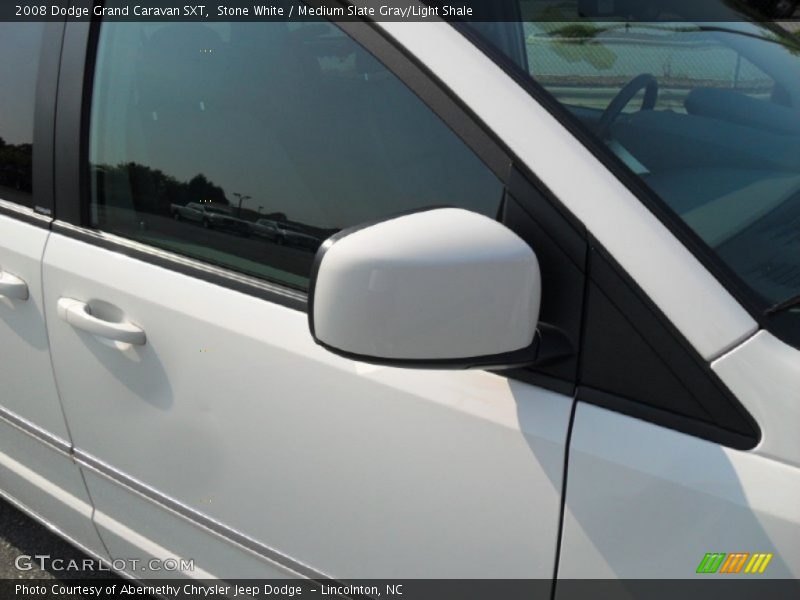 Stone White / Medium Slate Gray/Light Shale 2008 Dodge Grand Caravan SXT