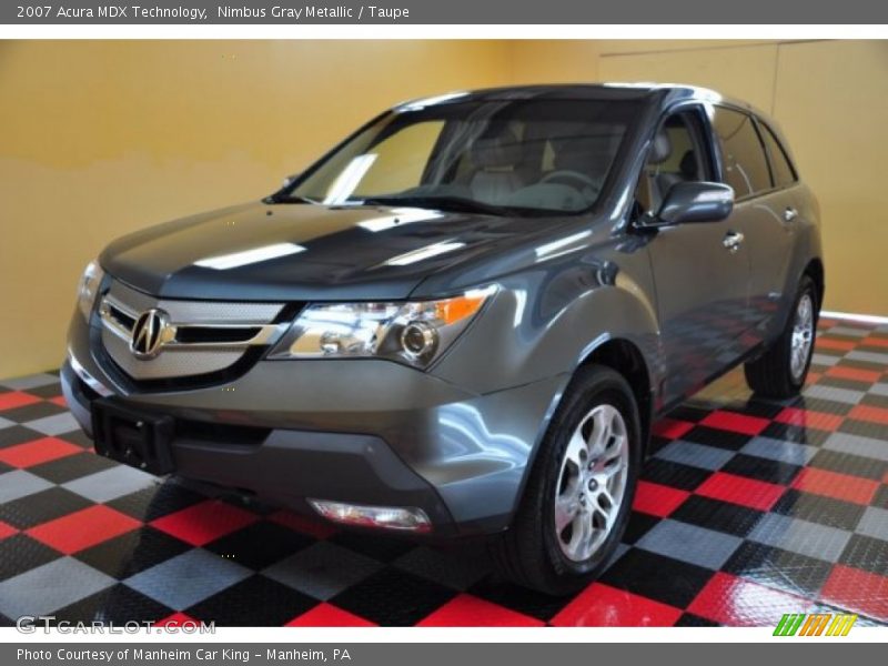 Nimbus Gray Metallic / Taupe 2007 Acura MDX Technology