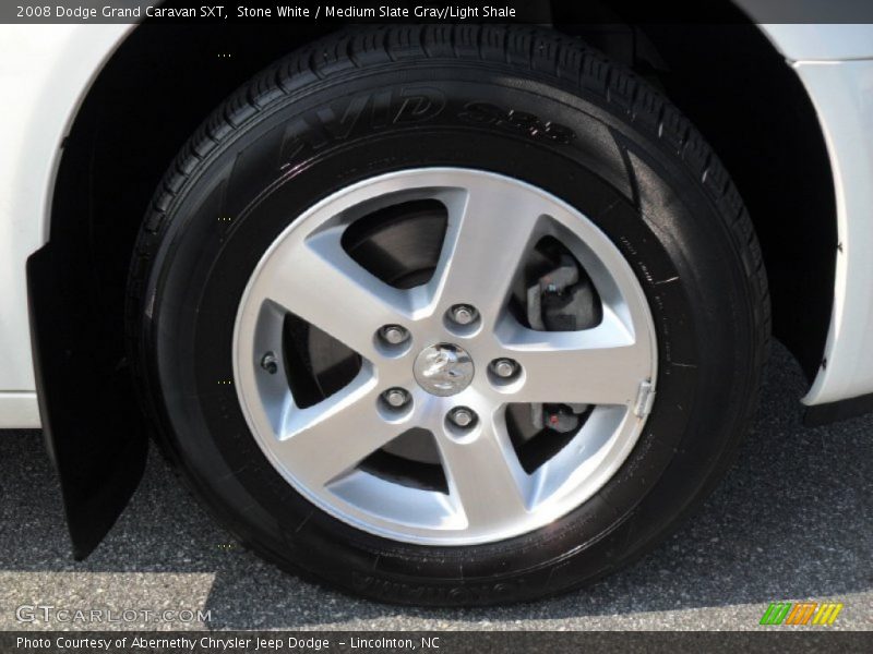 Stone White / Medium Slate Gray/Light Shale 2008 Dodge Grand Caravan SXT