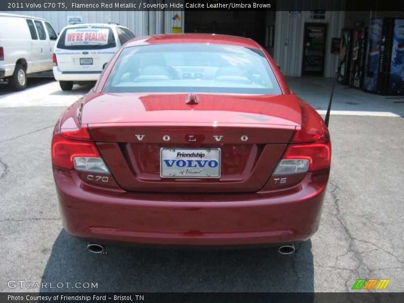 Flamenco Red Metallic / Soverign Hide Calcite Leather/Umbra Brown 2011 Volvo C70 T5