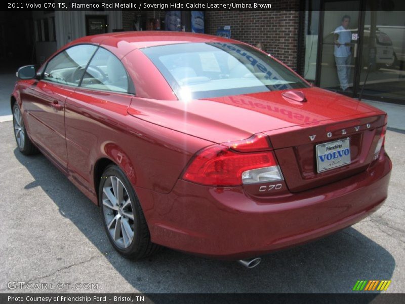 Flamenco Red Metallic / Soverign Hide Calcite Leather/Umbra Brown 2011 Volvo C70 T5