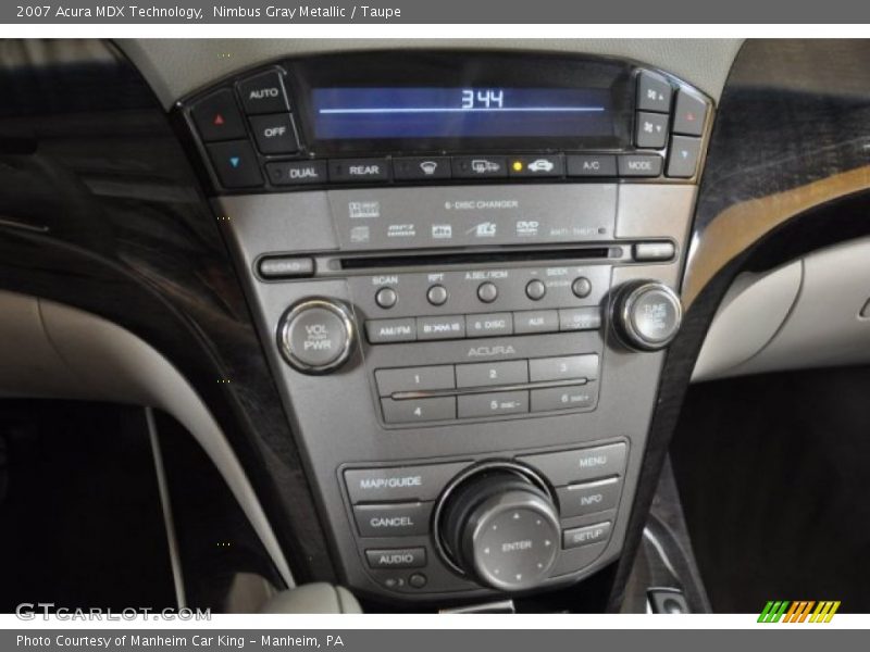 Nimbus Gray Metallic / Taupe 2007 Acura MDX Technology