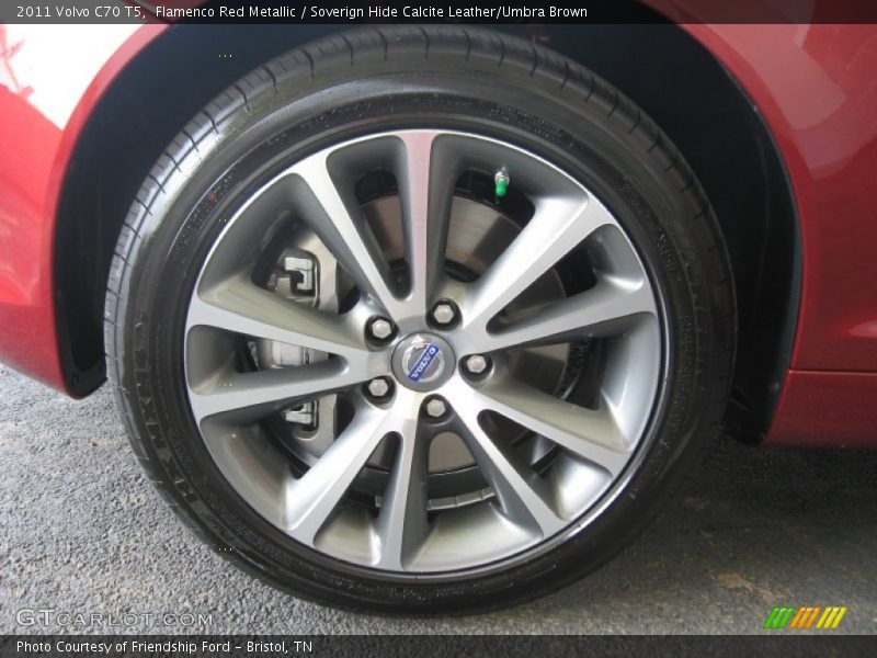 Flamenco Red Metallic / Soverign Hide Calcite Leather/Umbra Brown 2011 Volvo C70 T5