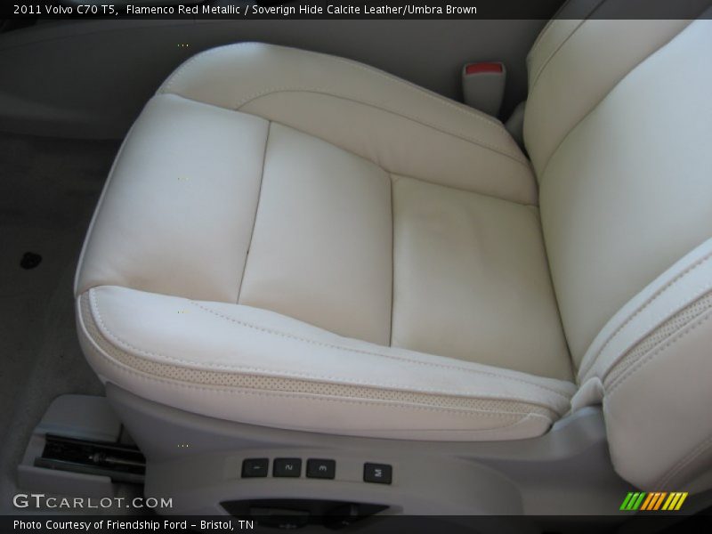 Flamenco Red Metallic / Soverign Hide Calcite Leather/Umbra Brown 2011 Volvo C70 T5