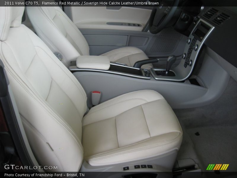 Flamenco Red Metallic / Soverign Hide Calcite Leather/Umbra Brown 2011 Volvo C70 T5