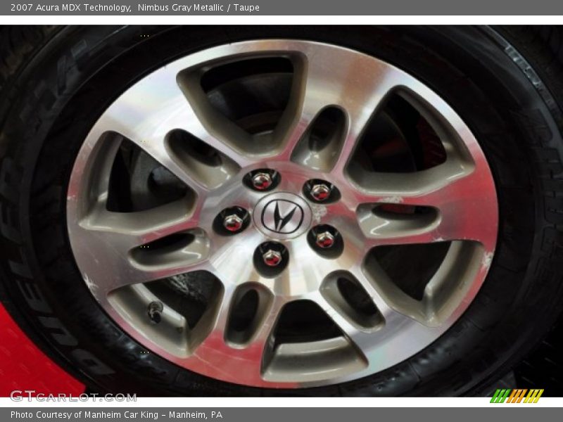 Nimbus Gray Metallic / Taupe 2007 Acura MDX Technology