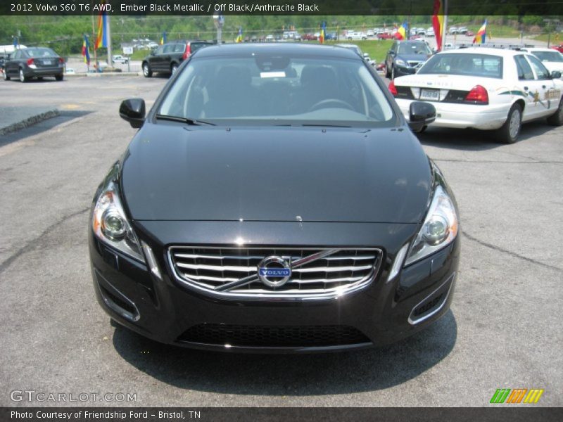Ember Black Metallic / Off Black/Anthracite Black 2012 Volvo S60 T6 AWD