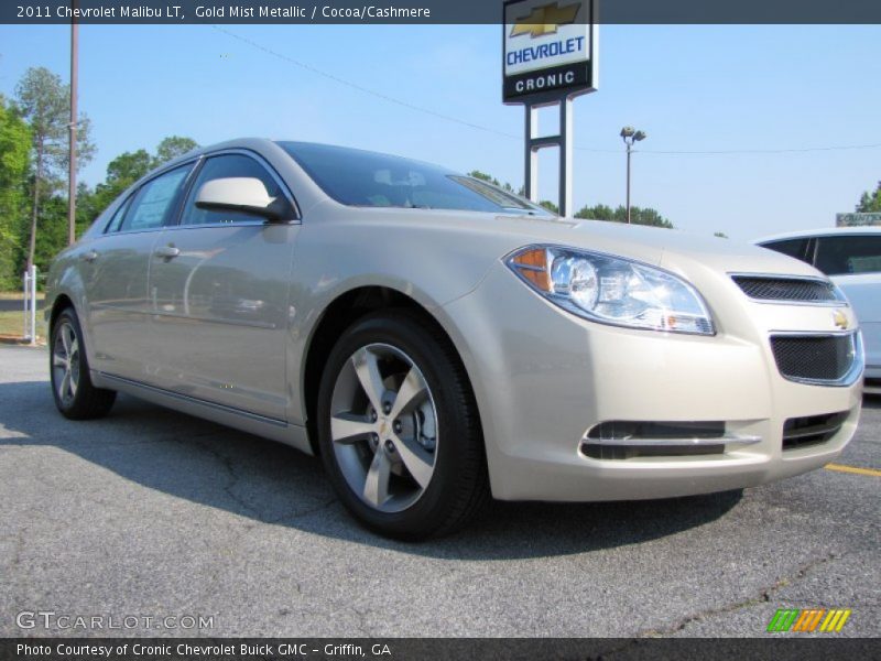 Gold Mist Metallic / Cocoa/Cashmere 2011 Chevrolet Malibu LT