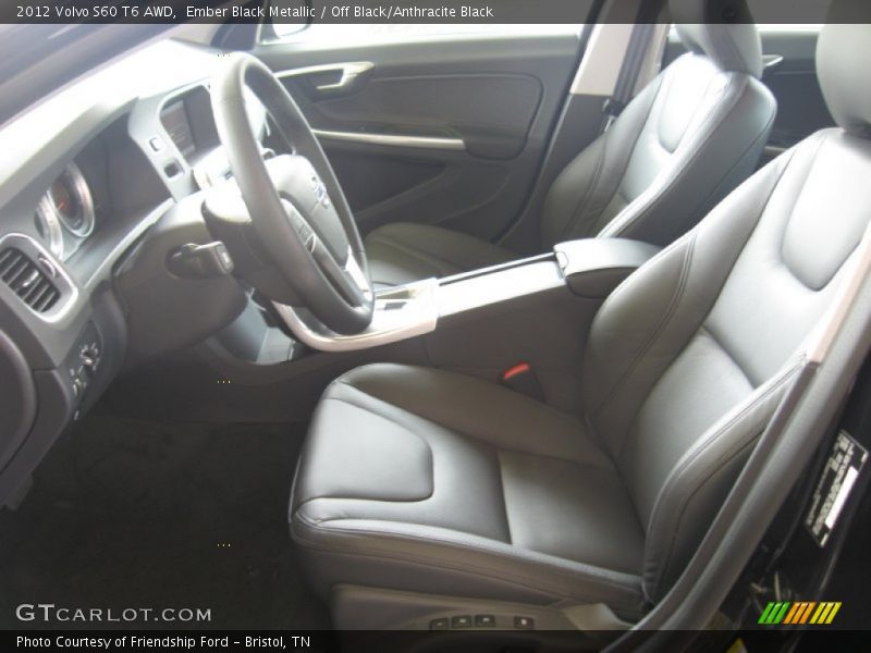 Ember Black Metallic / Off Black/Anthracite Black 2012 Volvo S60 T6 AWD